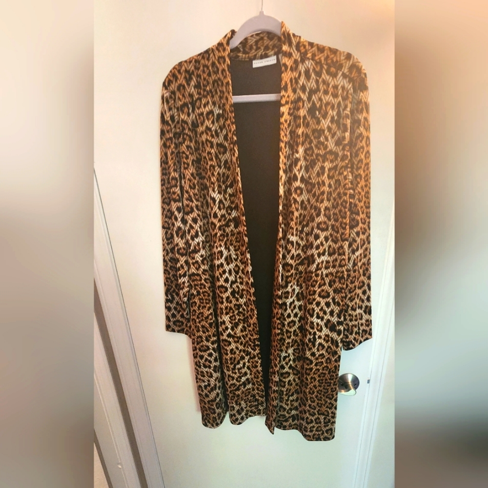 Susan Graver Animal Print  Jacket
